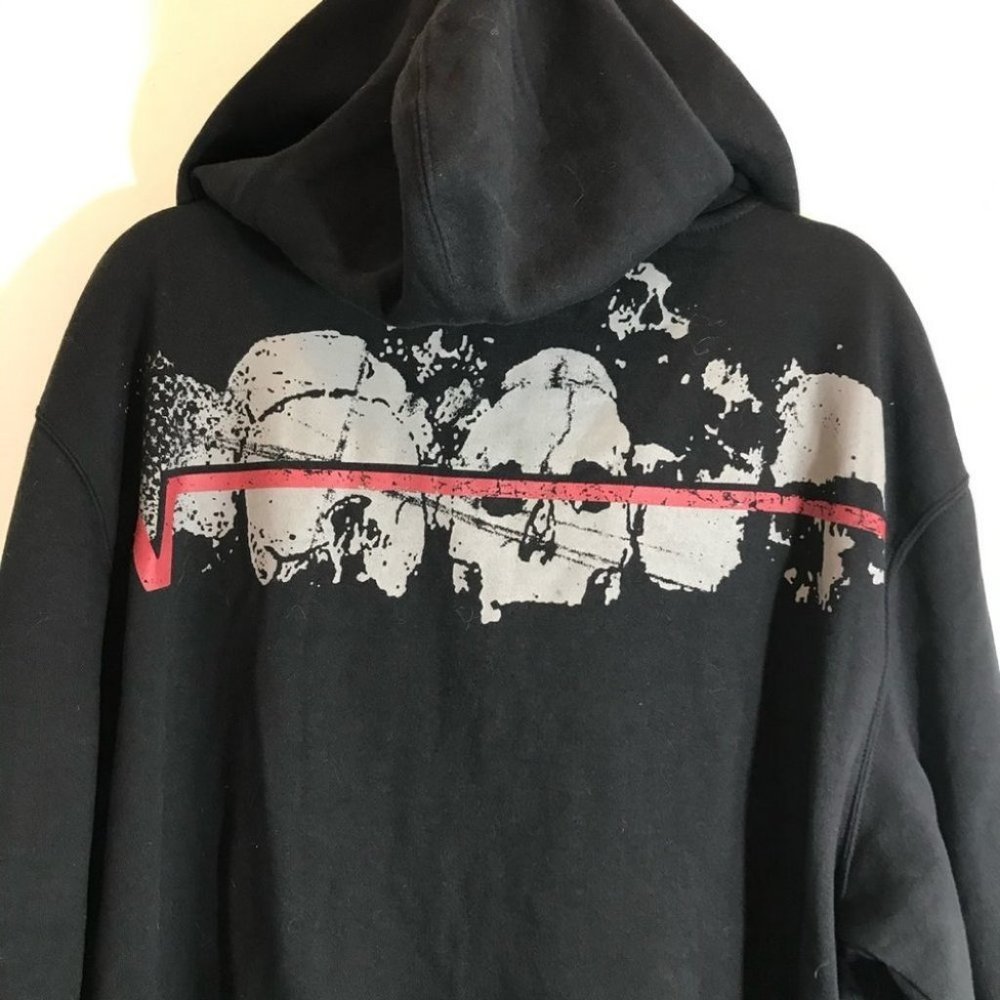 VANS LOGO HOODIE FULL ZIP Black JACKET With Pockets MEN'S SIZE XL NEW NWT - Picture 13 of 16